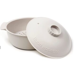 3COINS ビストロヌードル スリーコインズ ラーメン レンジ 時短 電子レンジ 調理器具 キッチン スチーマー 蒸し器 ホワイト